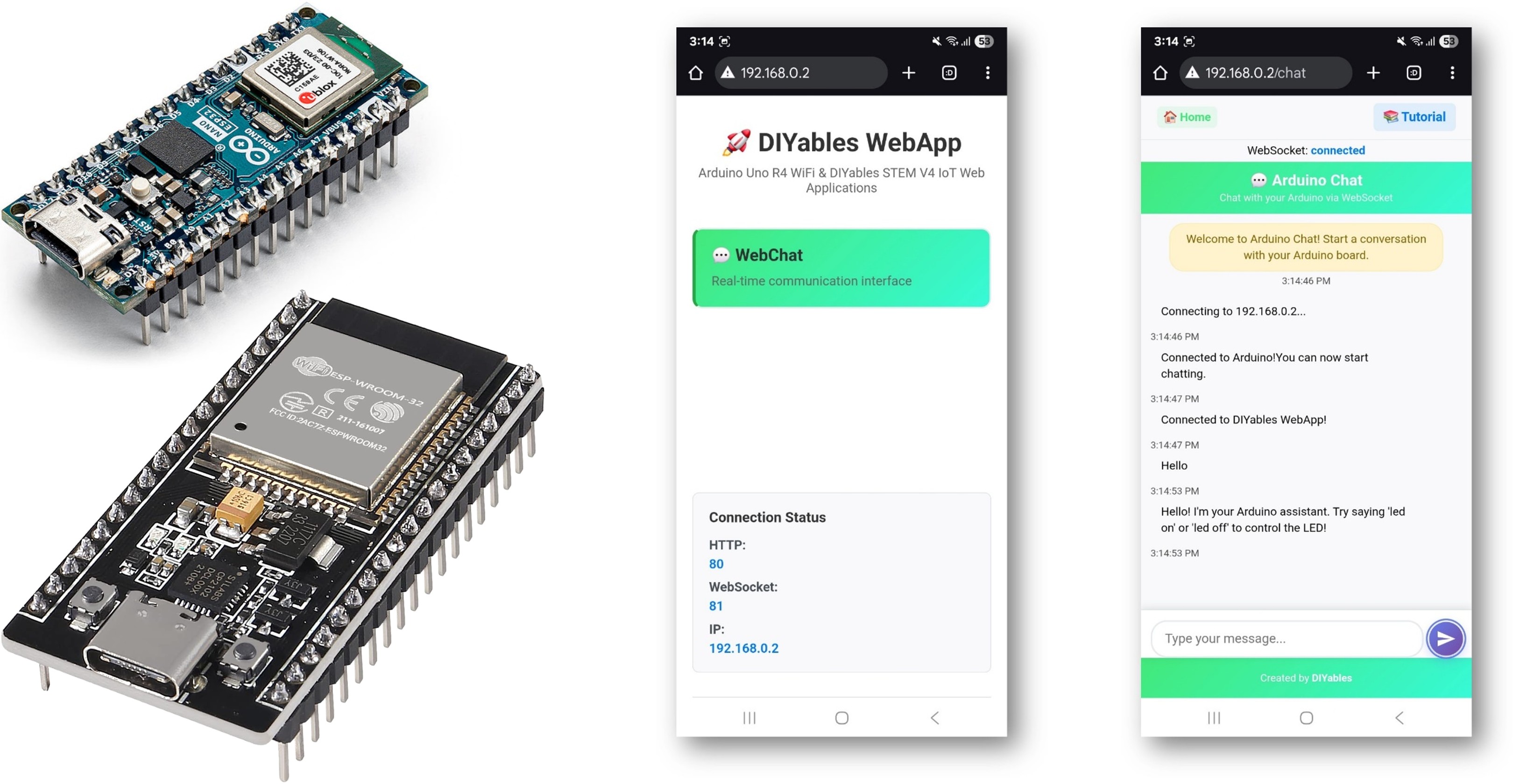 Arduino WebChat Example - Interactive Chat Interface Tutorial