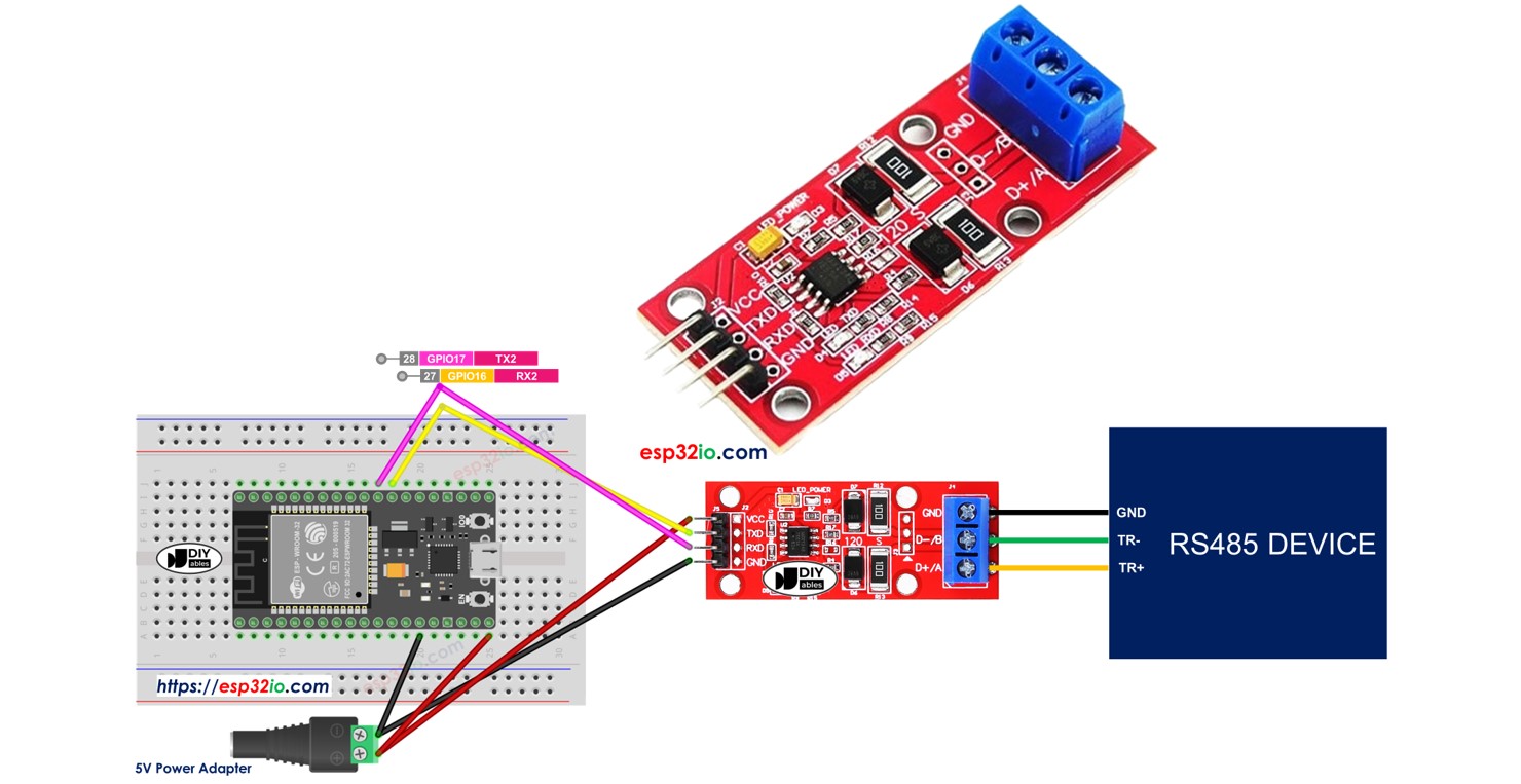 ESP32 RS485 | ESP32 Tutorial