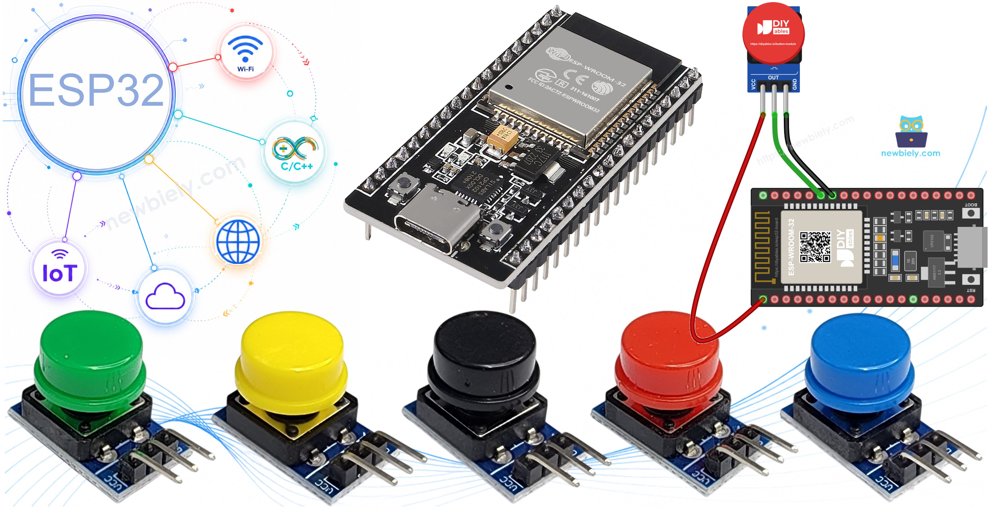 ESP32 button module