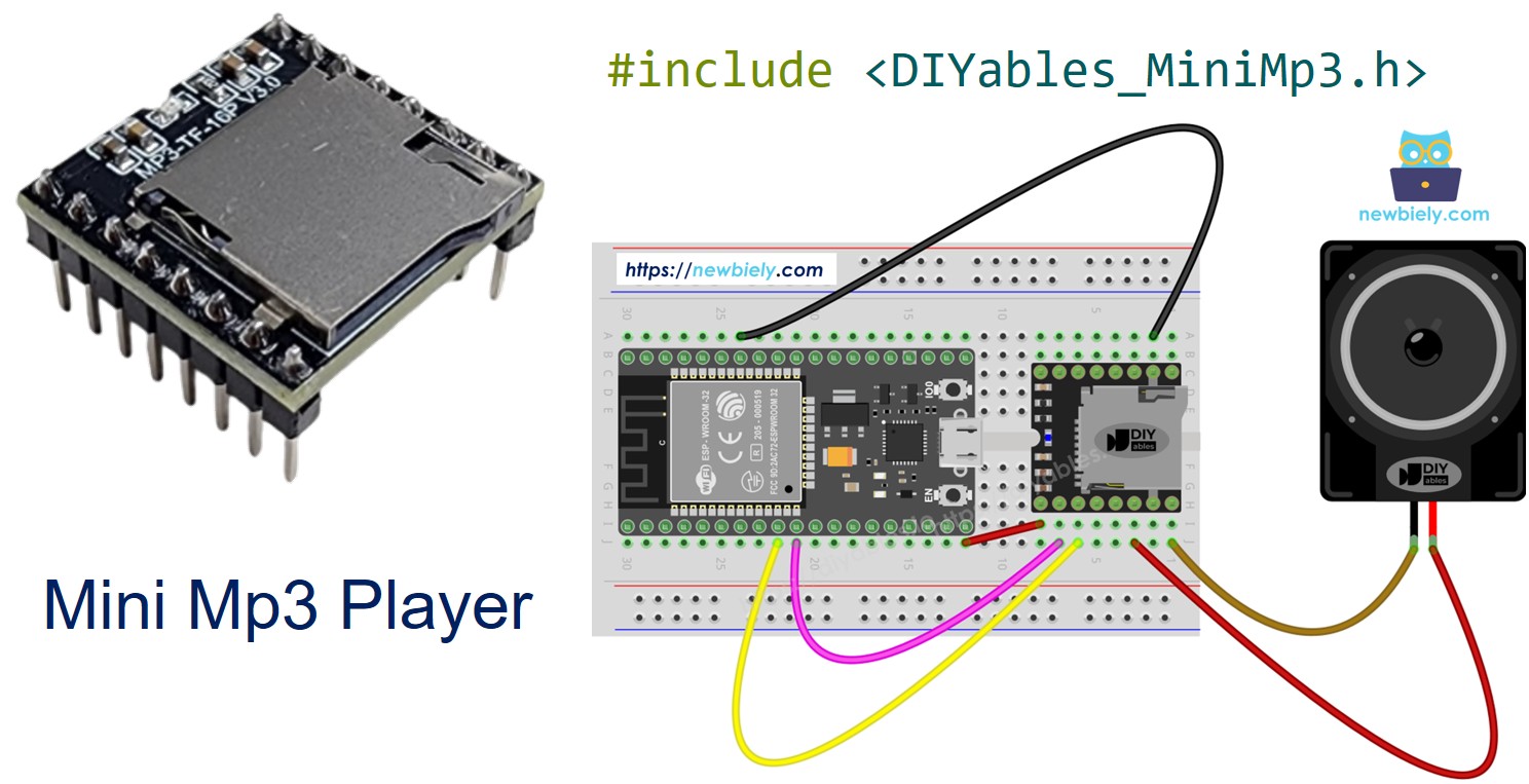 ESP32 Mini Mp3 Player