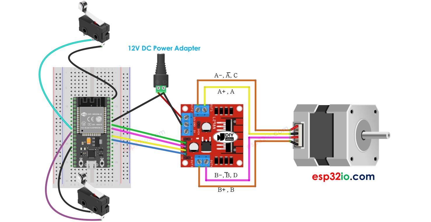 ESP32 - Stepper Motor and Limit Switch | ESP32 Tutorial