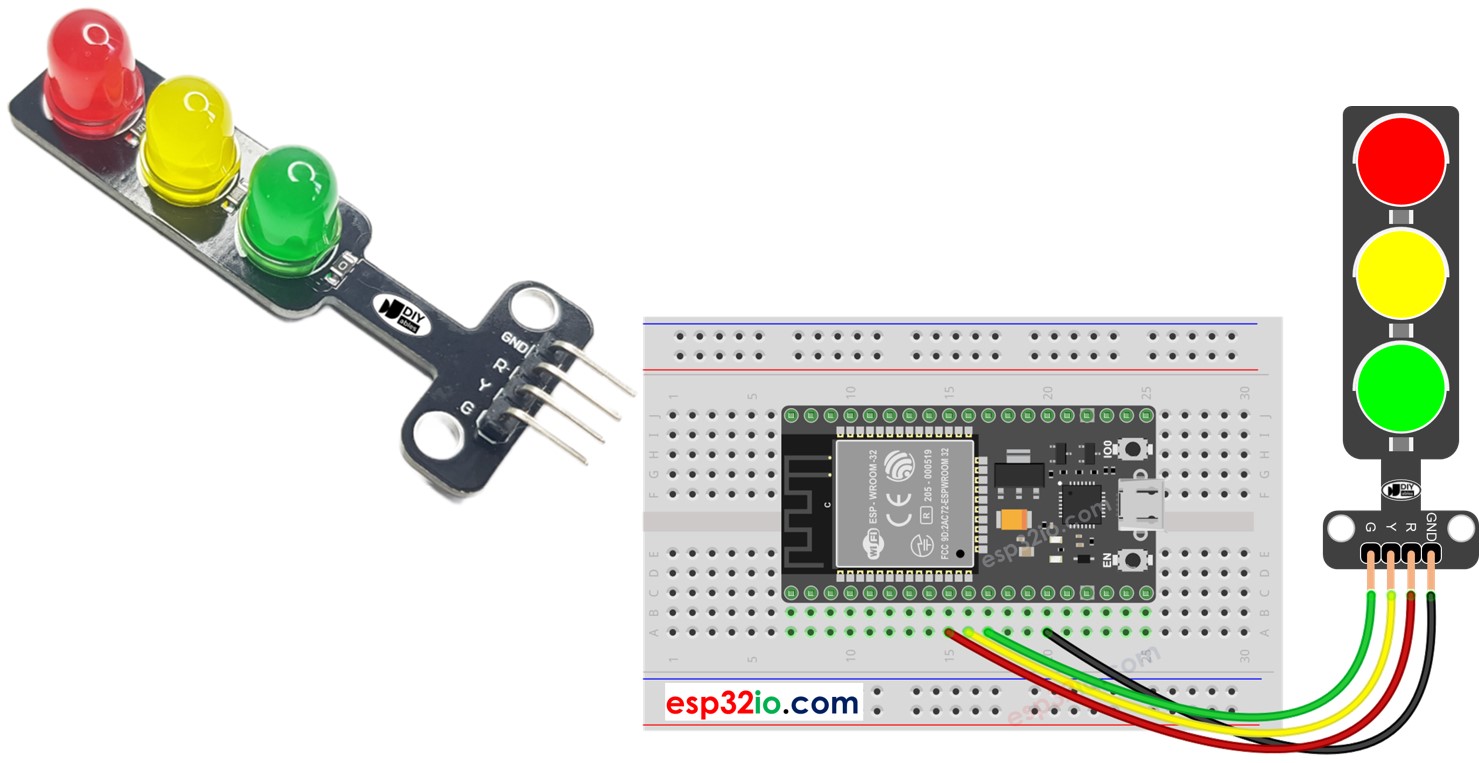 ESP32 Traffic Light ESP32 Tutorial, 41% OFF