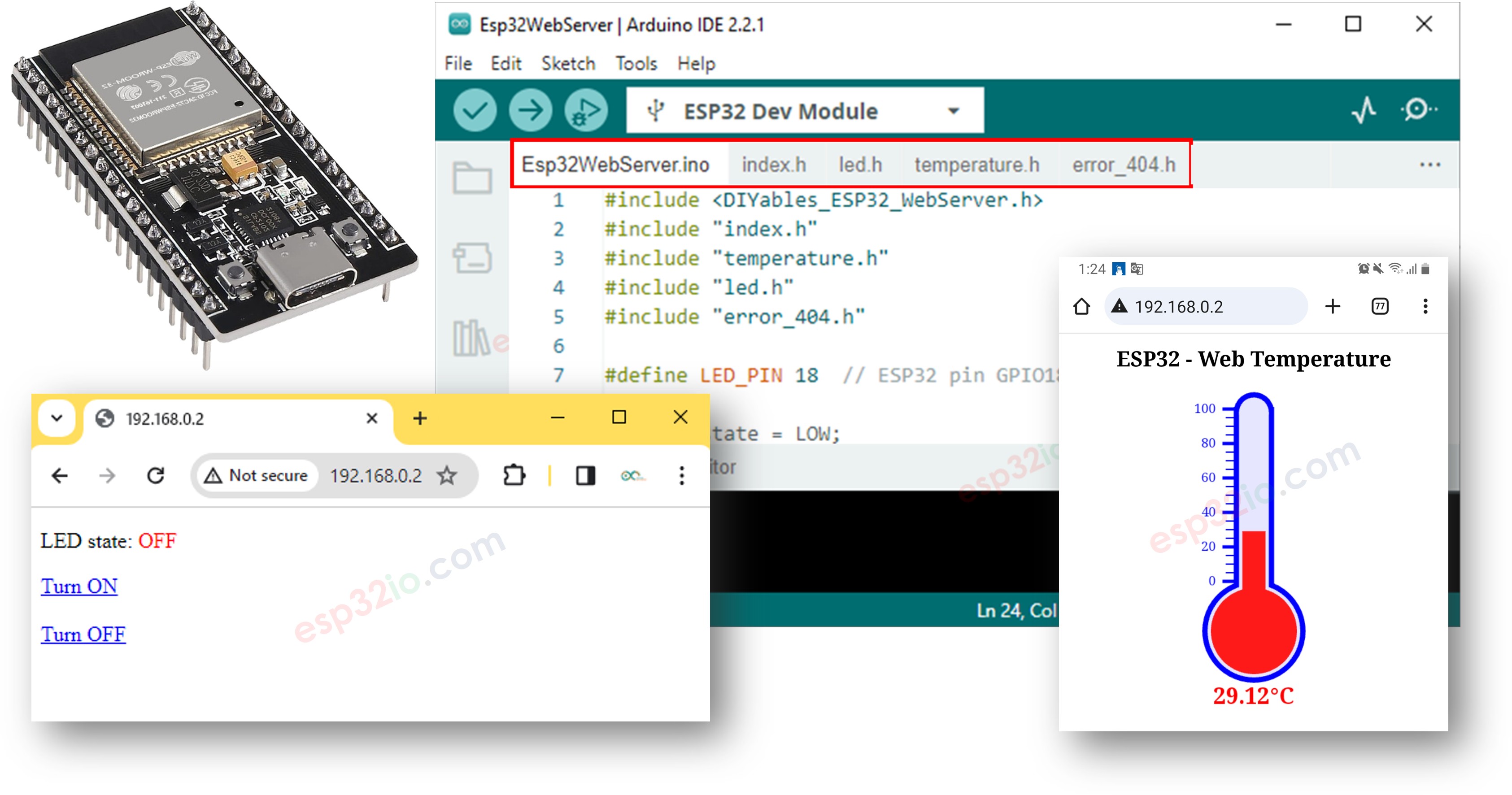 Esp32 Web Server Library Create A Web Server With ESP32 CKPCC