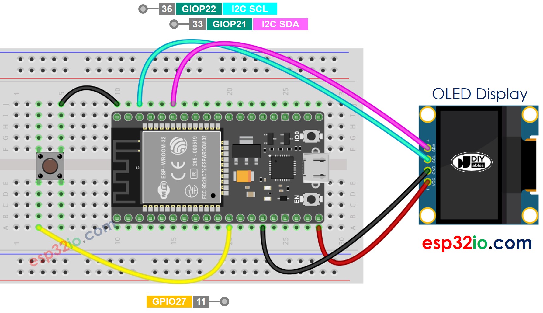 Esp32 Button Count Oled Esp32 Tutorial – NBKomputer