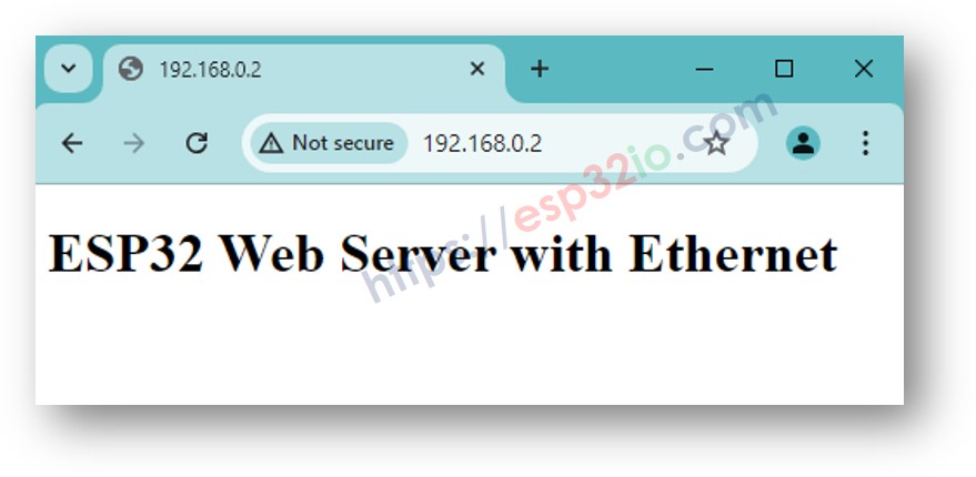 ESP32 Ethernet Web Server