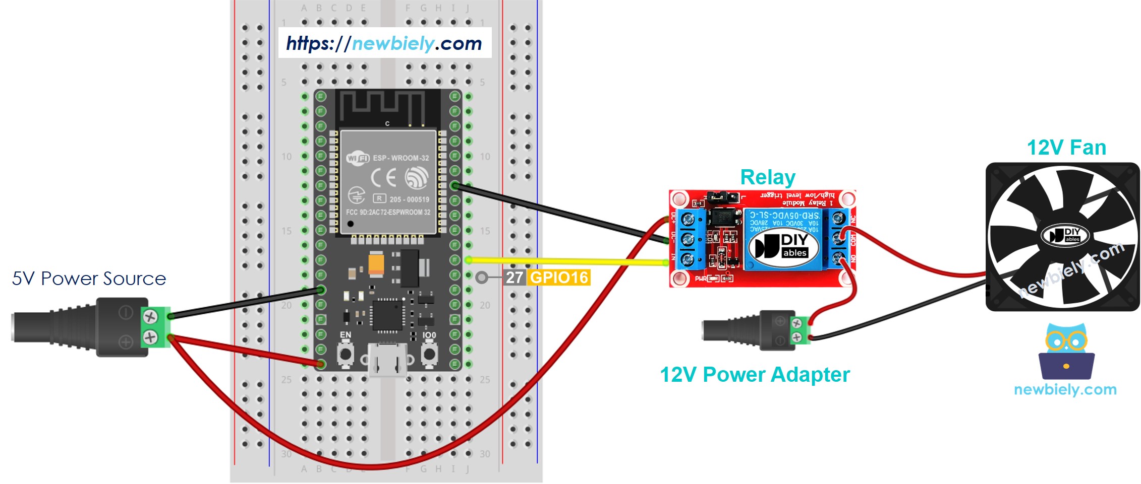 ESP32 Fan Wiring Diagram