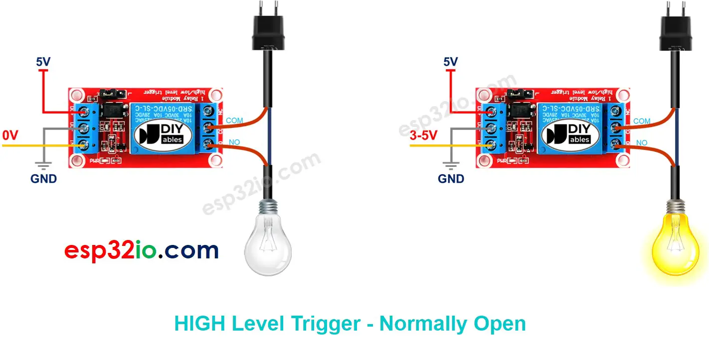 relay normally open mode