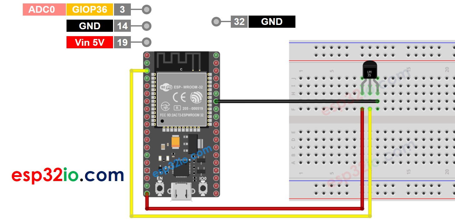 LM35CZ Sensor de Temperatura