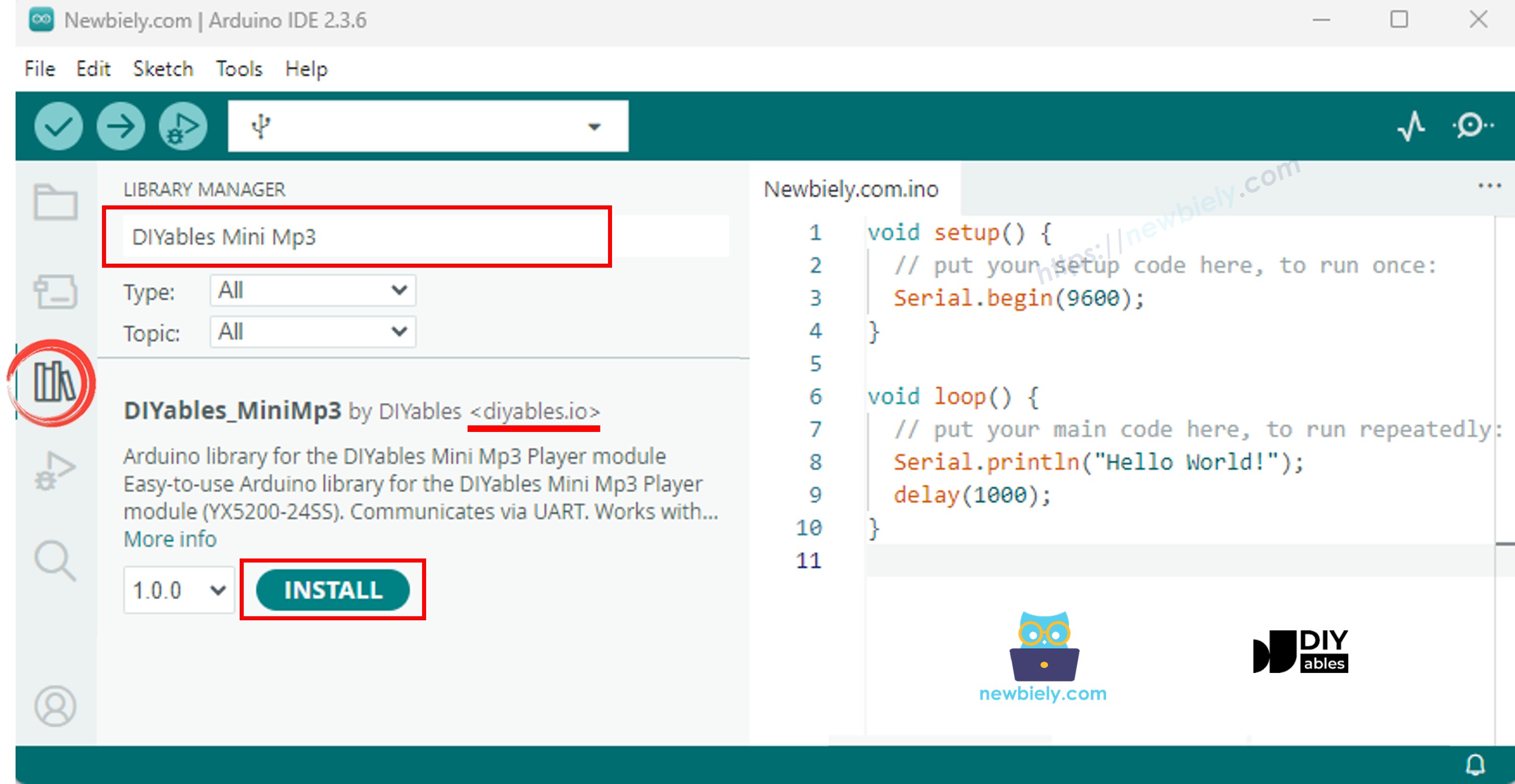 ESP32 Mini Mp3 Player library