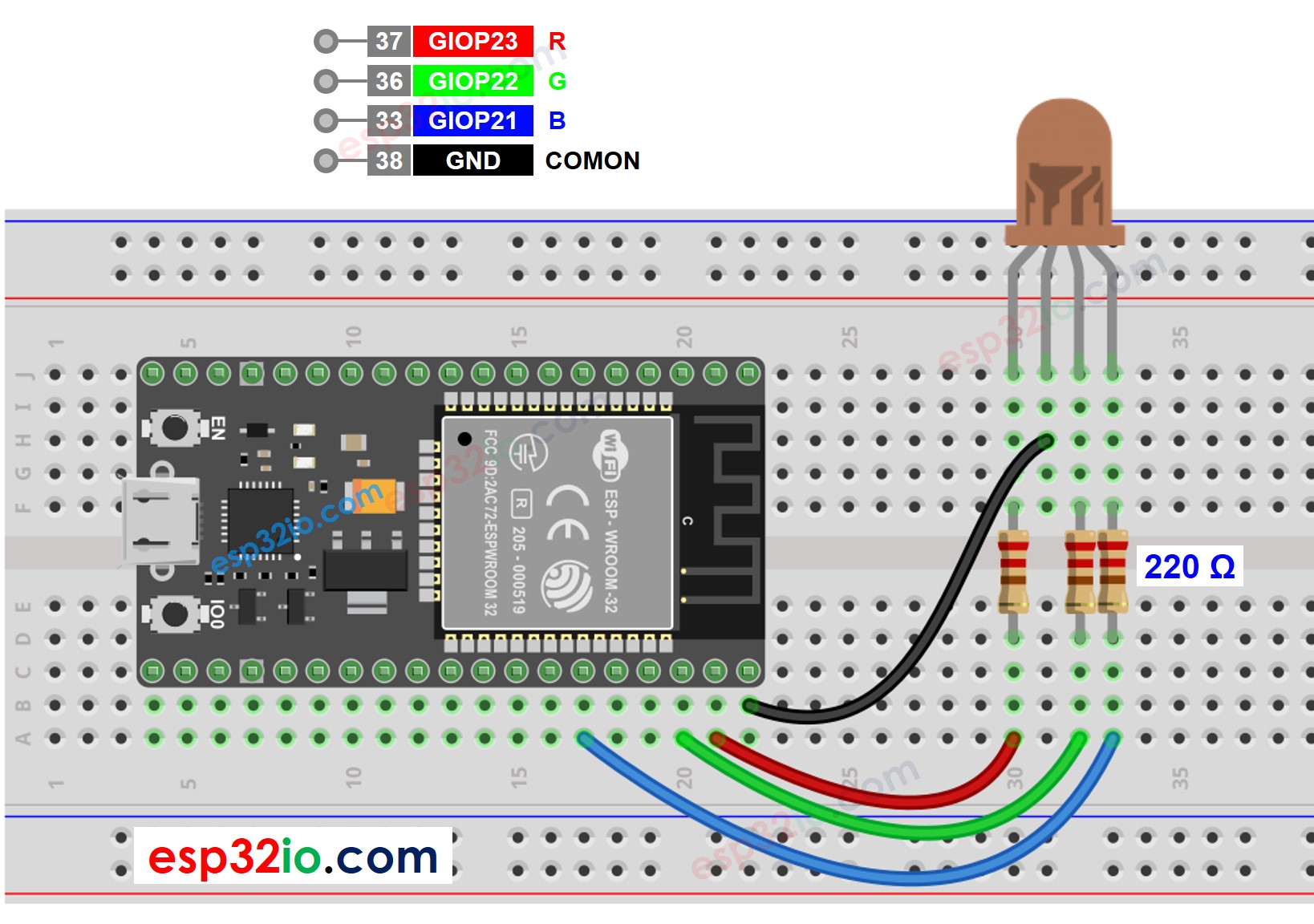 Esp32 LED Schematic