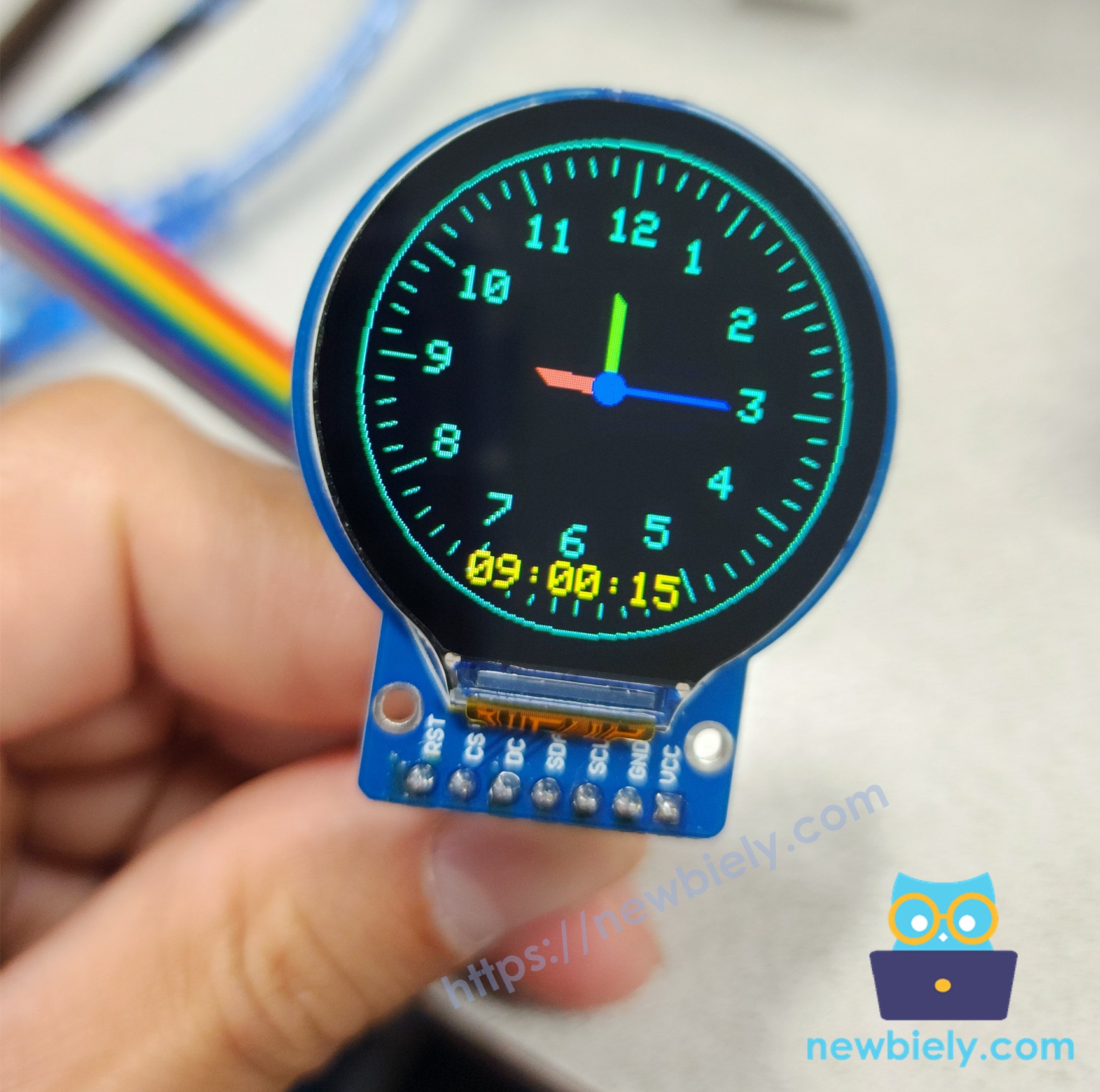 ESP32 Round Circular TFT LCD Display Screen display Clock Watch