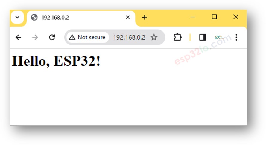 ESP32 web server