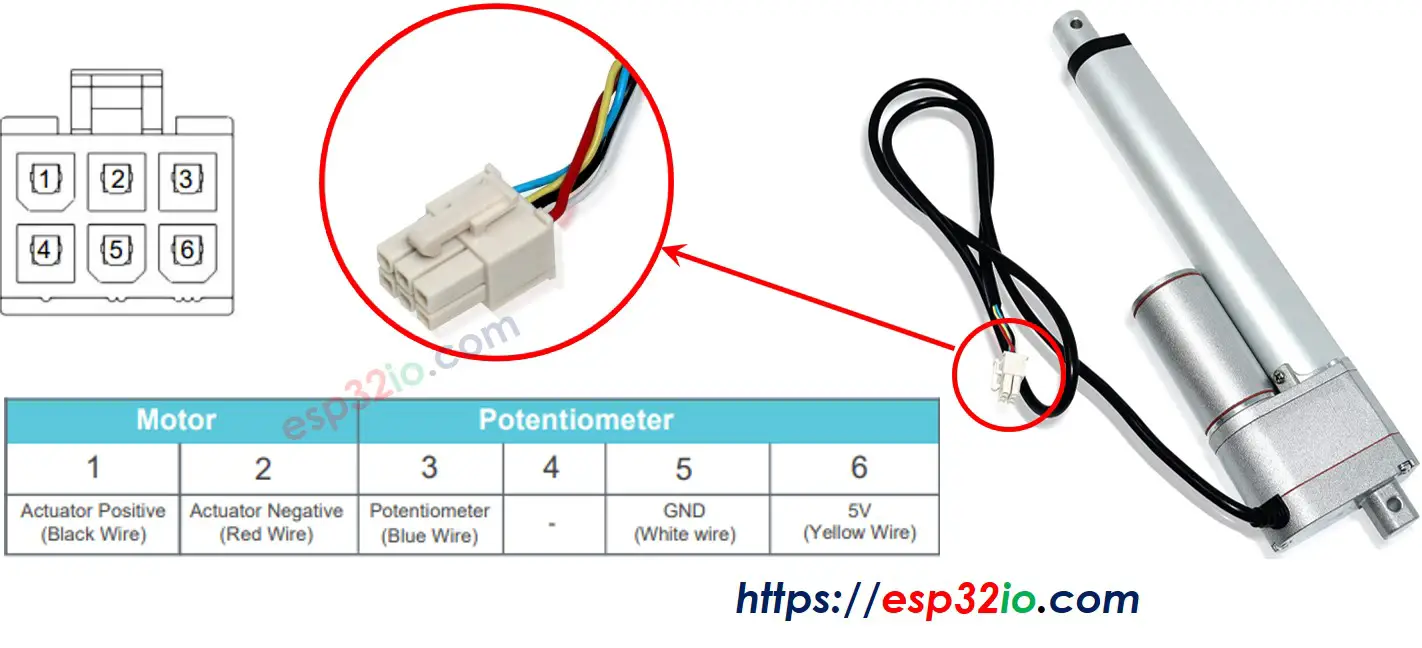 Feedback Linear Actuator Pinout