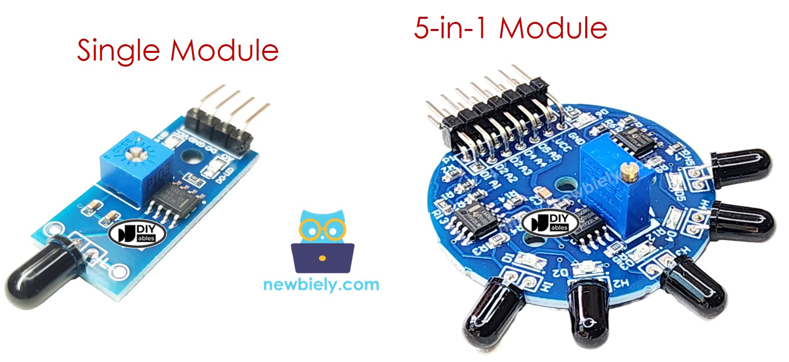 infrared flame fire-sensor module