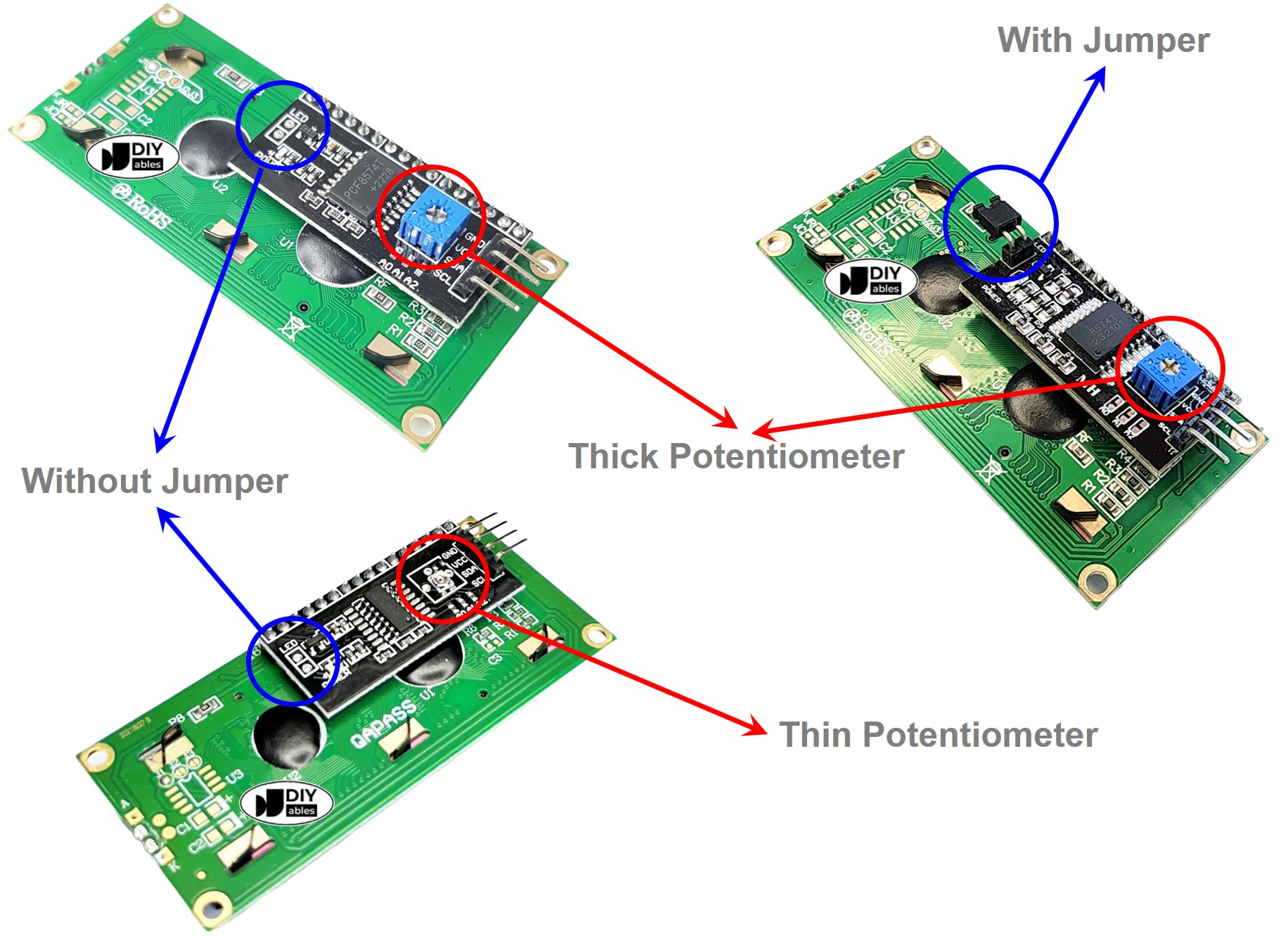 LCD I2C Selection Guide